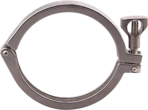 Miniatura 11 de DERNORD Abrazadera Sanitaria de Acero Inoxidable de Un Solo Pin Tri Clamps Trébol (Tubo OD: 3")