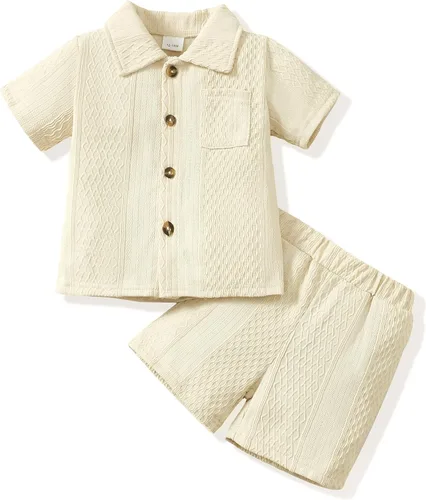 Miniatura 31 de Conjunto de ropa de verano para bebé y niño, camiseta de manga corta de algodón, pantalones cortos de dinosaurios, conjunto de ropa para niño