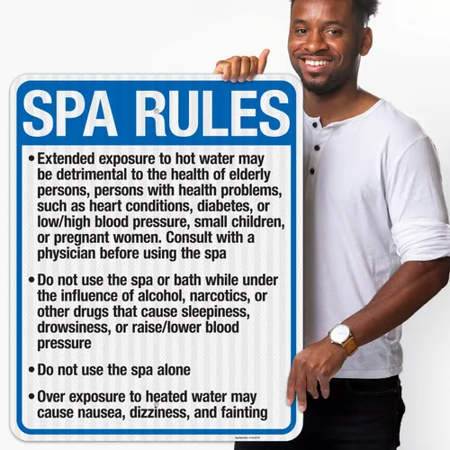 Miniatura 2 de New Mexico Spa Rules Sign, Complies with State of New Mexico Pool Safety Code, 24x30 Inches, 3M EGP Reflective .080 Aluminum, Fade Resistant, Made