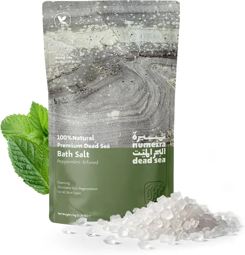 Sales del Mar Muerto para remojar, relajante baño de sal para rejuvenecimiento corporal, sales de baño 100% naturales de sal gruesa del mar muerto
