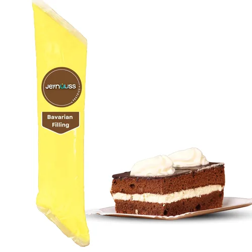 Jeynúuss Relleno de Crema de Baviera para Pastel Crema Pastelera para Rellenar Pasteles Crema Pastelera para Rellenar Cannoli Crema para Pastelería