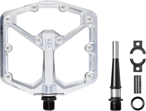 Miniatura 4 de Crankbrothers Stamp Pedales Planos MTB - Pedales de Bicicleta Ligeros, Versátiles y Duraderos de Tamaño Específico plateado (High Polish Silver)