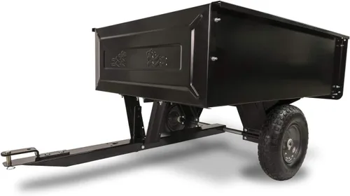 Miniatura 16 de Agri-Fab Inc 45-0554, carro de volteo de acero para ATV/UTV de 1,250 libras, naranja/negro