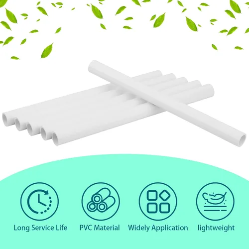 Miniatura 4 de 6 tubos de PVC de 1 pulgada de largo Sch40 de 17 pulgadas de largo, tubos industriales de PVC para bricolaje, invernadero, jardín, granja, taller