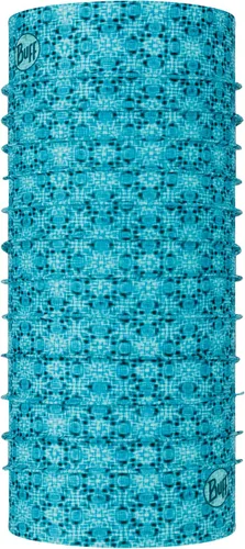 Miniatura 17 de BUFF CoolNet UV Polaina para el cuello, Protección solar UPF 50, Transpirable, Versátil, Mascarilla de secado rápido, Negro y Azul, Talla para Sun