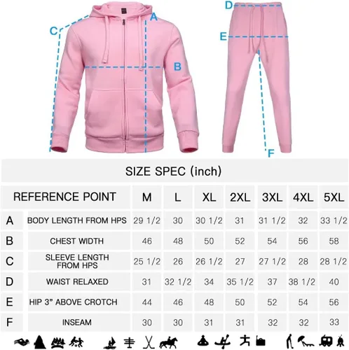 Miniatura 7 de Chándal para hombre, chamarras y pantalones de 2 piezas