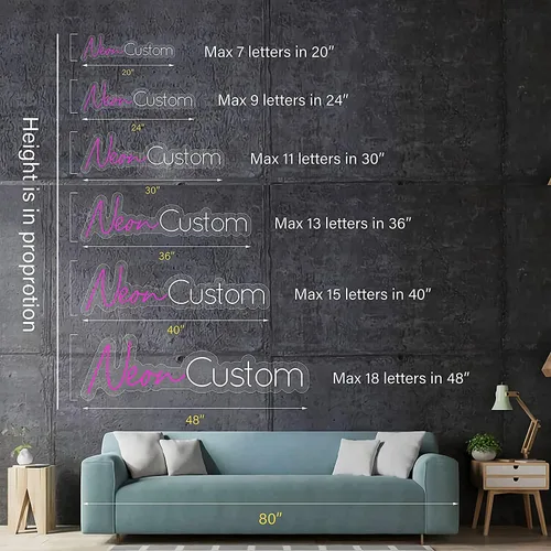 Miniatura 5 de LC Letreros de neón personalizados para dormitorio, fiesta de boda, letrero de neón regulable personalizado para arte de pared, regalo de cumpleaños