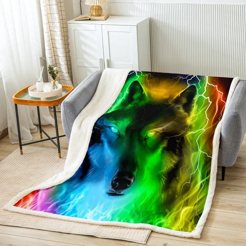 Miniatura 10 de Manta Sherpa de esquí para deportes de esquí, manta de felpa para deportes de invierno, manta de forro polar para sofá, cama, paisaje de nieve