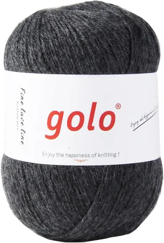 Miniatura 9 de golo Lana merino para tejer hilo de cachemira de 3 capas para ganchillo hilo de ganchillo Marrón