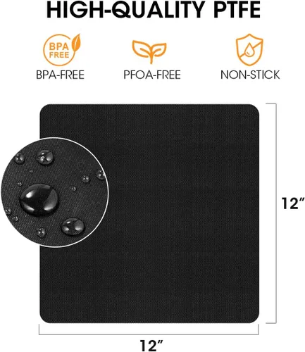 Miniatura 3 de AIEVE Revestimientos para freidora de aire, 4 paquetes de forros de horno de teflón para la parte inferior del horno compatibles con Ninja Foodi