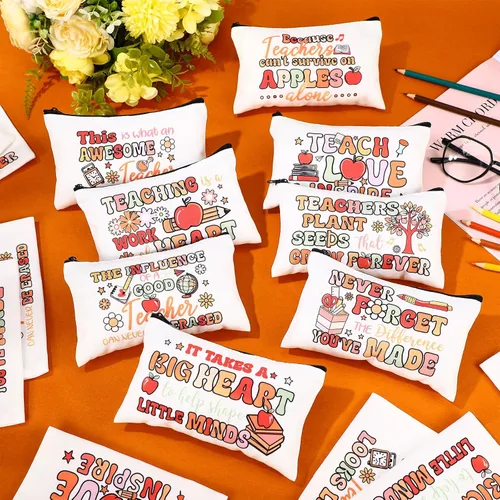 Miniatura 6 de Yahenda Bolsa de Maquillaje de Cosméticos de 16 Piezas, Bolsa Inspiradora con Cremallera, Regalos de Agradecimiento Inspiradores para Mujeres