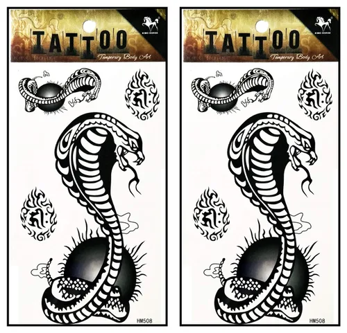 Miniatura 29 de Tatuajes 2 hojas de plumas negras de fantasía temporales tatuajes adhesivos falsos cuerpo brazo pecho hombro tatuajes para adolescentes, hombres