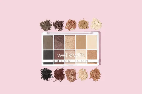 Miniatura 5 de wet n wild Paleta de maquillaje de sombra de ojos Color Icon de 10 colores, Marrón Despertando Desnudo, De larga duración, Brillante, Metálico