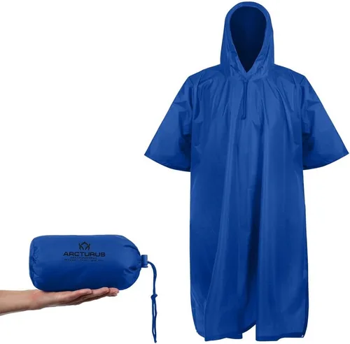 Miniatura 30 de Arcturus - Poncho ligero de nailon Ripstop con capucha ajustable