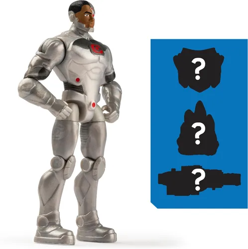 Miniatura 4 de DC Comics, Superman y Cyborg - Figura de acción de 4 pulgadas, paquete de 2 con 6 accesorios misteriosos, Adventure 1
