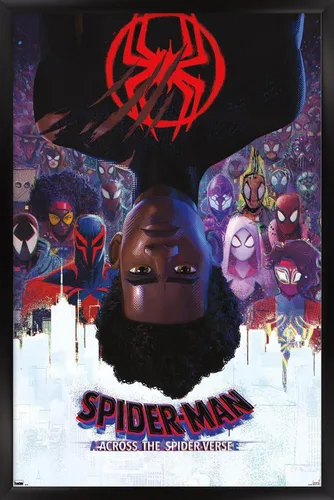 Miniatura 9 de Marvel Spider-Man: Across the Spider-Verse - Póster oficial de pared de una hoja, 34 pulgadas de largo x 22.4 pulgadas de ancho, versión enmarcada
