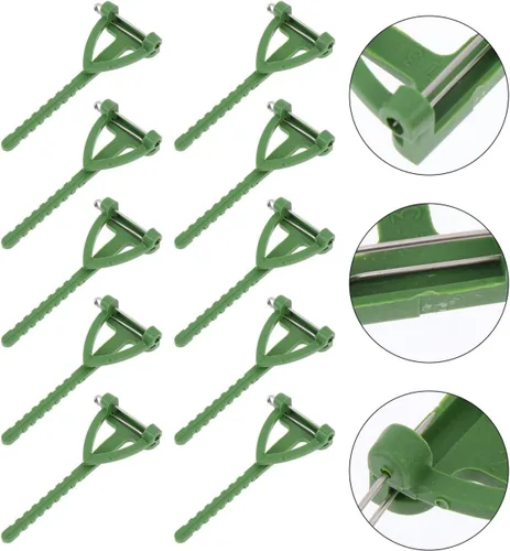 Miniatura 6 de 1 juego de 100 pines de seguridad Boutonniere hechos a mano en forma de T triangular, broche de flores, soporte para ojal para boda, fiesta, verde