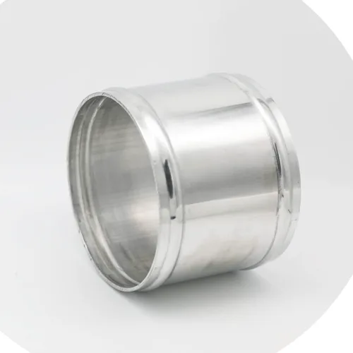 Miniatura 5 de 102 mm (4"), diámetro exterior, longitud de 76 mm (3"), tubo conector de unión de manguera de aleación de aluminio 6061 de 4 pulgadas, tubo conector