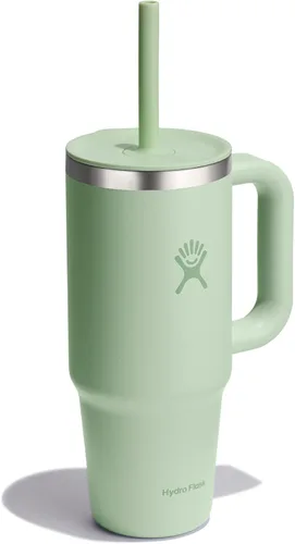 Miniatura 4 de Hydro Flask Vaso de Viaje con Asa, Tapa y Pajita - Acero Inoxidable Aislado en 24 Oz Aloe