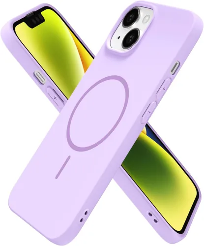 Miniatura 136 de oakxco Funda de silicona Mag Safe para iPhone 17 Pro Max, funda magnética delgada y fina compatible con carga inalámbrica MagSafe, bonita funda Negro