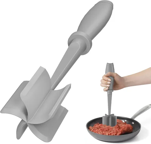 Miniatura 17 de 2 piezas de picadora de carne, molinillo de hamburguesa mejorado, picadora de carne premium resistente al calor para carne molida, herramienta