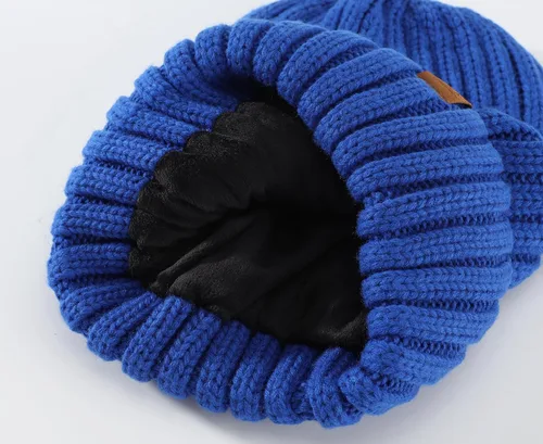 Miniatura 6 de Home Prefer Gorro de invierno para hombre, gorro de punto de vellón, gorro cálido para hombre y mujer