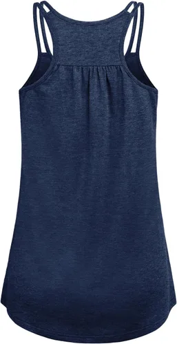 Miniatura 2 de Hibelle Camiseta sin mangas para mujer con cuello redondo y espalda cruzada