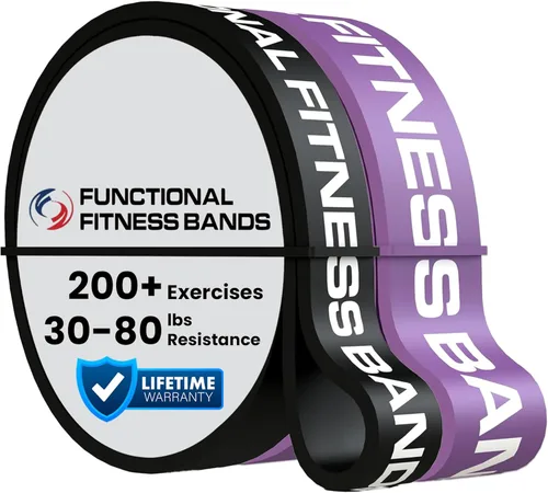 Miniatura 12 de Juego de bandas de asistencia para dominadas por Functional Fitness. Banda de entrenamiento de resistencia y asistencia de alta resistencia