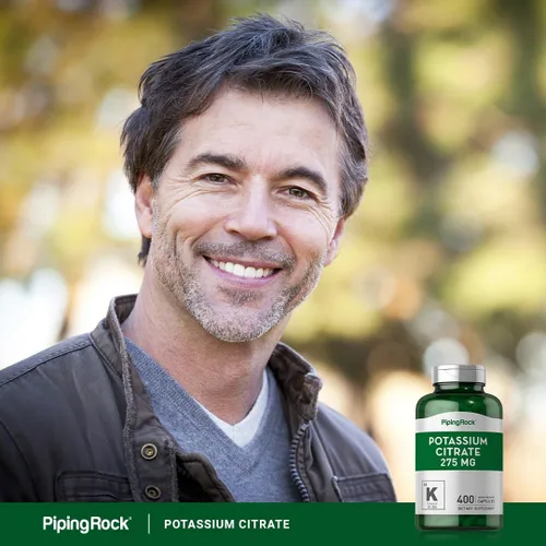 Miniatura 6 de Piping Rock Suplemento de citrato de potasio 275 mg 400 cápsulas Sin OMG, sin gluten