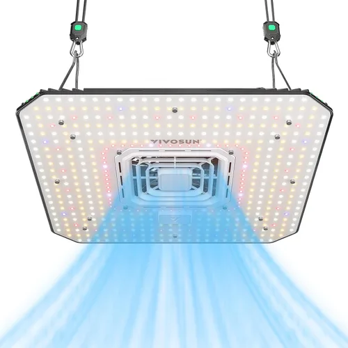 Miniatura 12 de VIVOSUN AeroLight A100SE, luz de cultivo LED de 100W con ventilador de circulación integrado, compatible con la aplicación, se utiliza