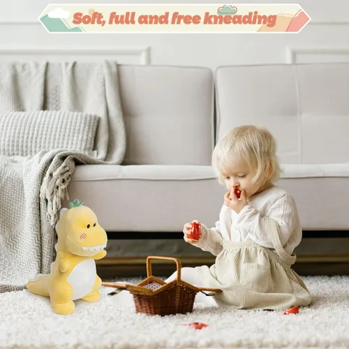 Miniatura 2 de Animal de peluche de dinosaurio, lindo dinosaurio de peluche de 12 pulgadas, suave, juguetes de peluche de dinosaurio para niños, niñas, niños