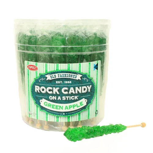 Miniatura 41 de Palitos de caramelo de roca extragrandes: 12 paletas de cereza rosa – envueltas individualmente – Palitos de caramelo de roca de cristal