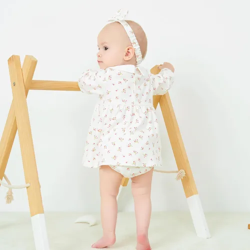 Miniatura 101 de pureborn Vestido de bebé niña 0-24 meses