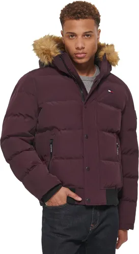 Miniatura 20 de Tommy Hilfiger Chaqueta Bomber de Esnórquel Acolchada de Tela Ártica para Hombre (Estándar y Tallas Grandes)