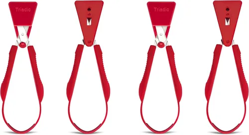 Miniatura 10 de Triadic Juego de 2 tijeras de bucle para niños diestros o zurdos para preescolares, escuelas, aulas, niños adaptables y con necesidades especiales