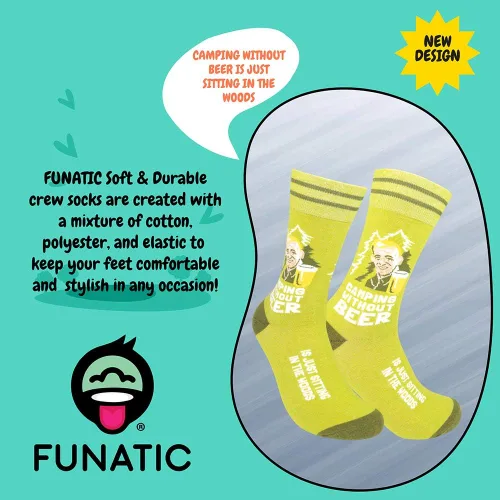 Miniatura 6 de Calcetines divertidos con temática al aire libre, regalos novedosos para la naturaleza, senderismo, parrilla, ciclismo, caza, golf, pesca, camping