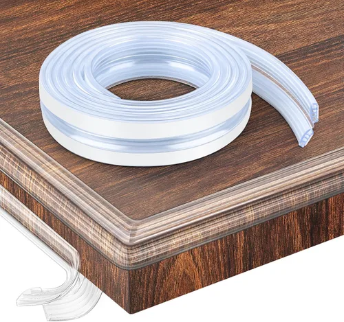 Miniatura 10 de Protector de bordes para bebés, tira protectora de borde transparente, cinta de cubierta de borde afilado, protectores protectores autoadhesivos