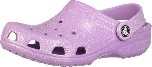 Crocs Zuecos clásicos brillantes unisex para adultos, zapatos metálicos y con purpurina, Metálico