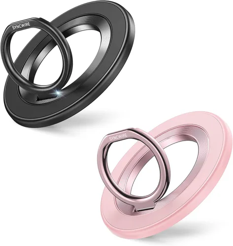 Miniatura 38 de SYNCWIRE Soporte de Anillo Magnético para Teléfono para MagSafe, Soporte de Agarre para Teléfono Celular con Rotación de 360°, Anillo para Dedo