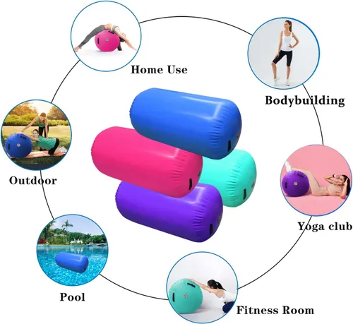 Miniatura 5 de GLANT Air Mat Tumble Track AirSpot - Gymnastics Training Springboard - Round Inflatable Springboard