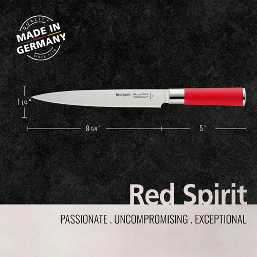 Miniatura 2 de F. DICK Cuchillo de trinchar Red Spirit - Cuchillo de cocina con hoja de 8.3" y 56 HRC - Ideal para cortar carne - Cuchillo de pechuga - Acero