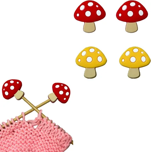 Miniatura 9 de SPANSEE Porta Agujas de Tejer Hexagonales - 4 Piezas, Tamaño 3-13 (3.25mm-9mm), Tapones de Punta, Protectores de Punta Tapones de aguja hexagonal