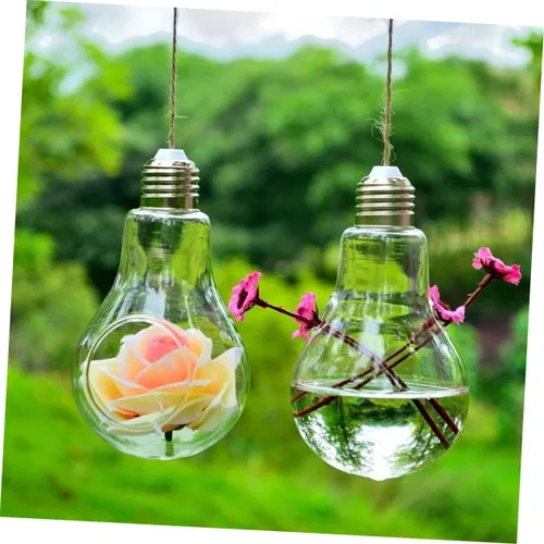 Miniatura 5 de Toddmomy Macetas redondas de cristal para colgar en la pared de las cuerdas de las macetas para las plantas de aire
