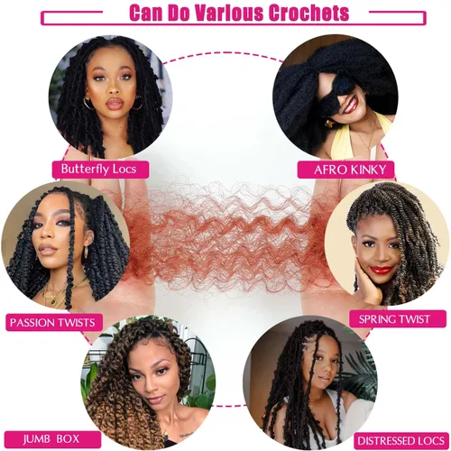 Miniatura 6 de Cabello afro trenzado elástico de 12 pulgadas, 3 paquetes, cabello afro Twist preesponjado, cabello de resorte previamente separado para extensiones