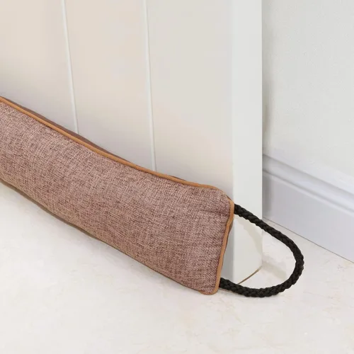 Marwood Tope de corriente debajo de la puerta de 30 pulgadas, tope de viento para puerta y ventana, tope de corriente de aire francés con peso para