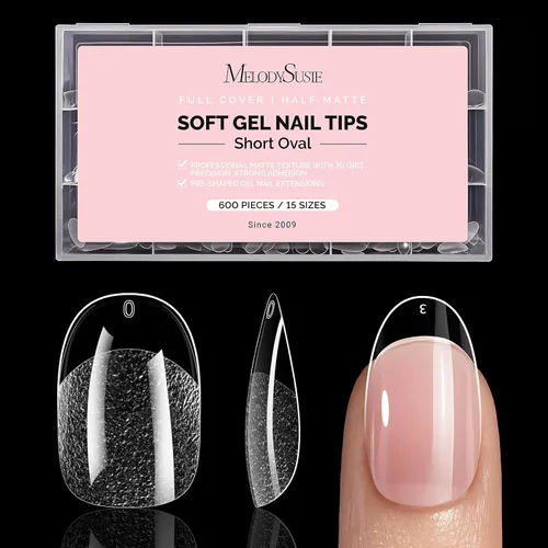 Miniatura 26 de MelodySusie Pegamento de uñas de gel 9 en 1 sin TPO para puntas de uñas postizas, 2 unidades de 0.5 fl oz de luz UV de larga duración requerida