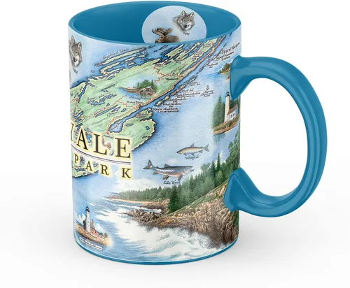 Miniatura 17 de Xplorer Maps Boston Map Taza de cerámica (16 onzas) – Taza de café sin BPA para bebidas calientes y frías – perfecta para oficina, hogar o regalo