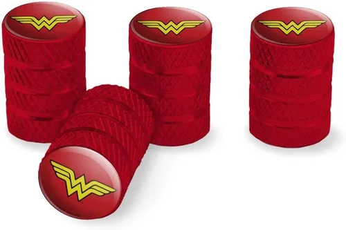 Miniatura 10 de GRAPHICS & MORE - Tapones para válvula de neumático de aluminio con el logo clásico de Wonder Woman Azul