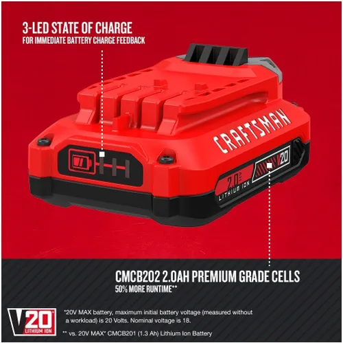 Miniatura 2 de Craftsman- Batería de ion de litio de 20 V máximo