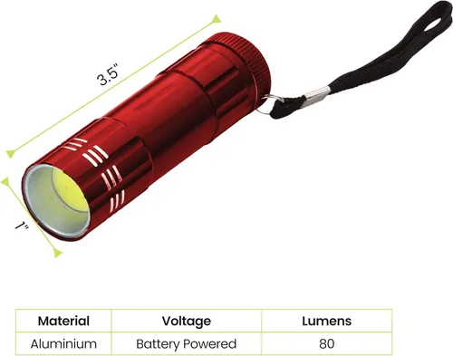 Miniatura 2 de GoGreen Power GG-113-COBRD 9 - Linterna LED, color rojo